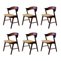Set of 6 Vintage Danish Dining Chairs