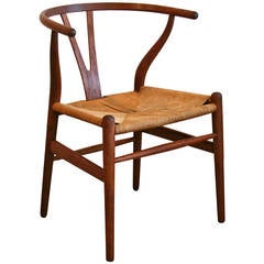 Vintage Danish Oak Wishbone Chair