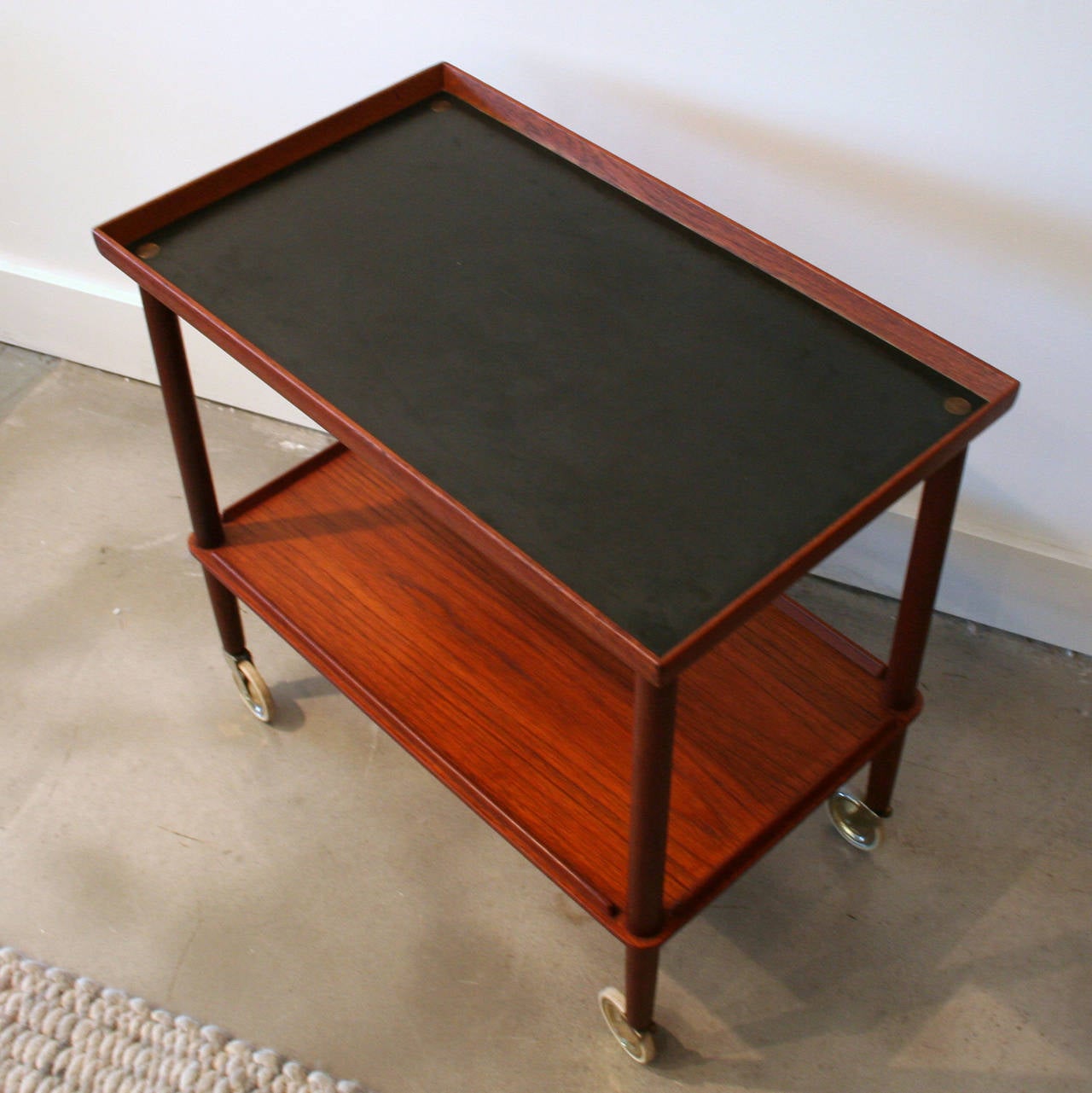 Vintage Danish Teak Bar Cart