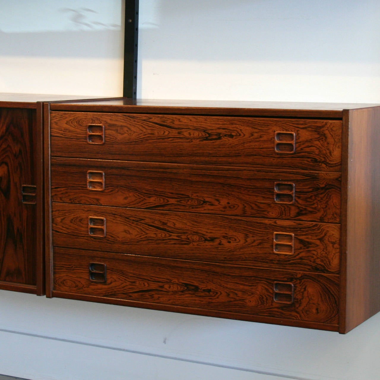 Mid-20th Century Vintage Danish Rosewood Wall System
