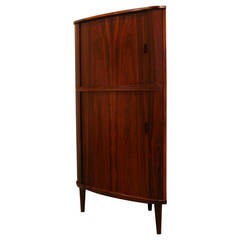 Vintage Corner Rosewood Cabinet