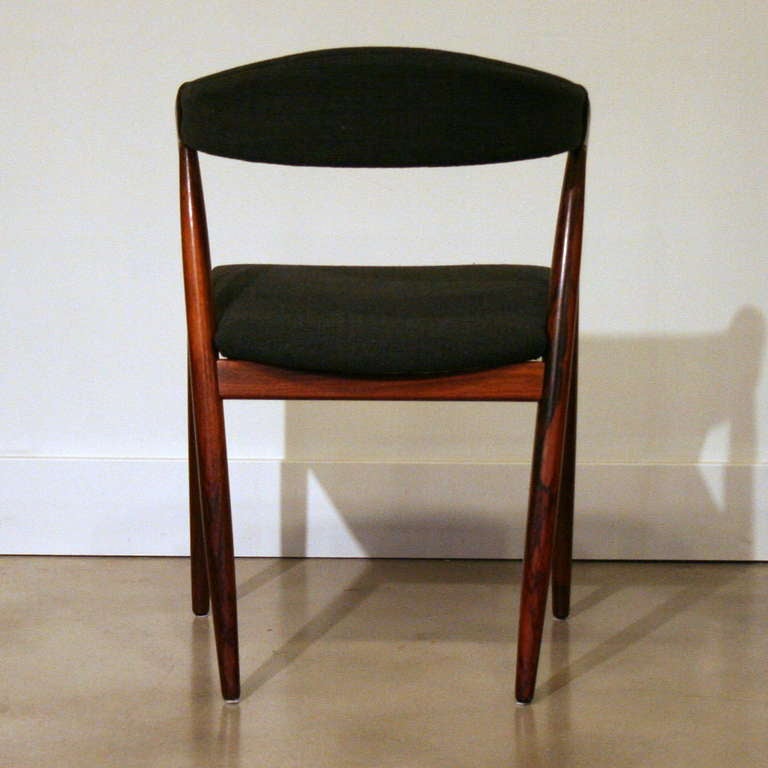 Set of 6 Vintage Rosewood Dining Chairs by Kai Kristiansen 1