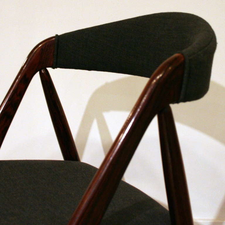 Set of 6 Vintage Rosewood Dining Chairs by Kai Kristiansen 3