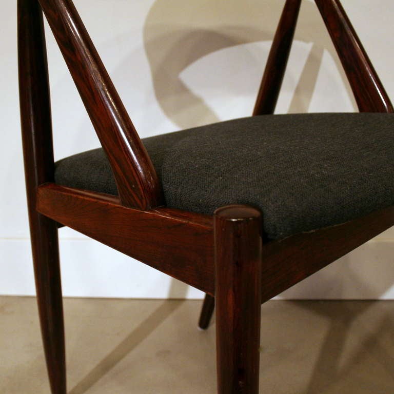 Set of 6 Vintage Rosewood Dining Chairs by Kai Kristiansen 4