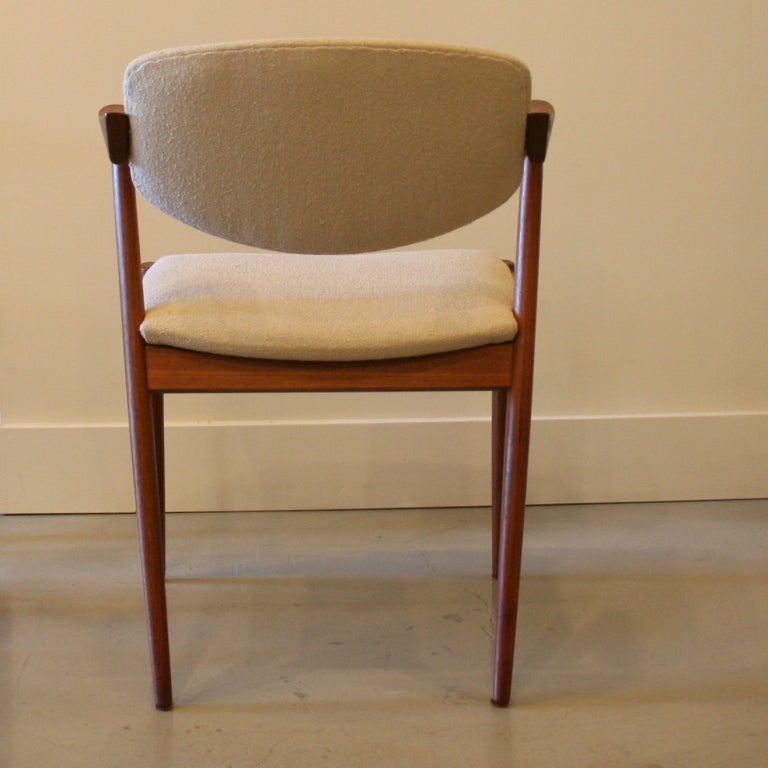 Sycamore Vintage Danish Teak Dining Chairs by Kai Kristiansen