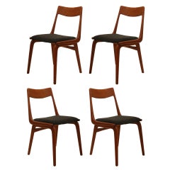 Set of 4 Vintage Teak Dining Chairs by Erik Christensen