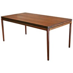 Vintage Danish Rosewood Dining Table - with Two Leaves