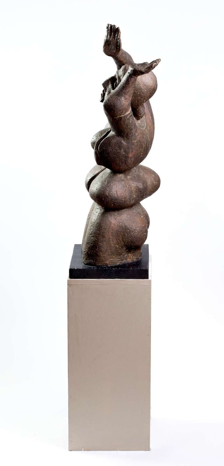 Mid-20th Century Ceramic Sculpture of a Woman