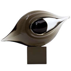 Murano Seguso Glass Sculpture, circa 1960s