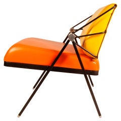 Orange and Yellow Lounge Chair by Gaston Rinaldi