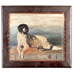 Dog on the Wharf Painting by Hartmann