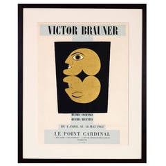 Rare Victor Brauner Exhibition Poster, Paris 1963