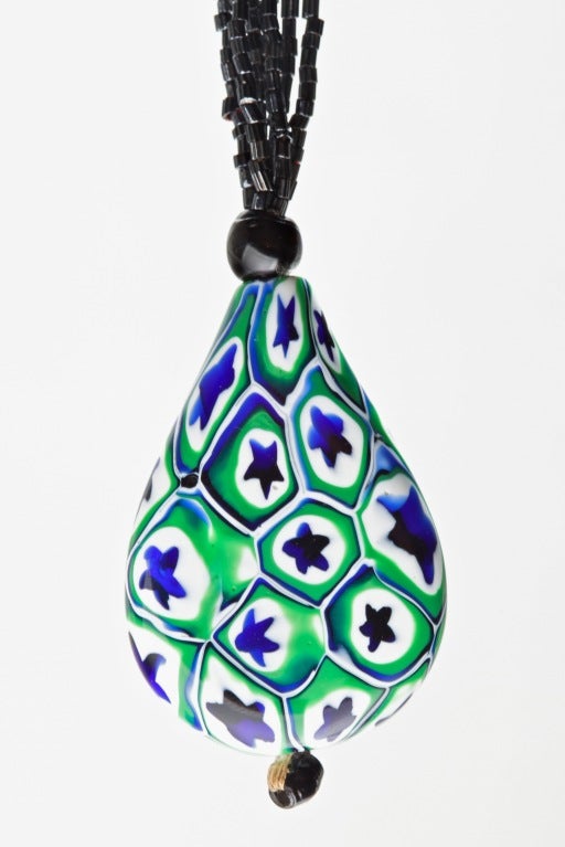 Women's Geometric Art Deco Glass Seed Bead Sautoir
