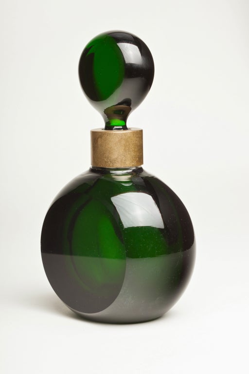 Glass Fabulous Pair of Parisian Perfume bottles circa 1920's