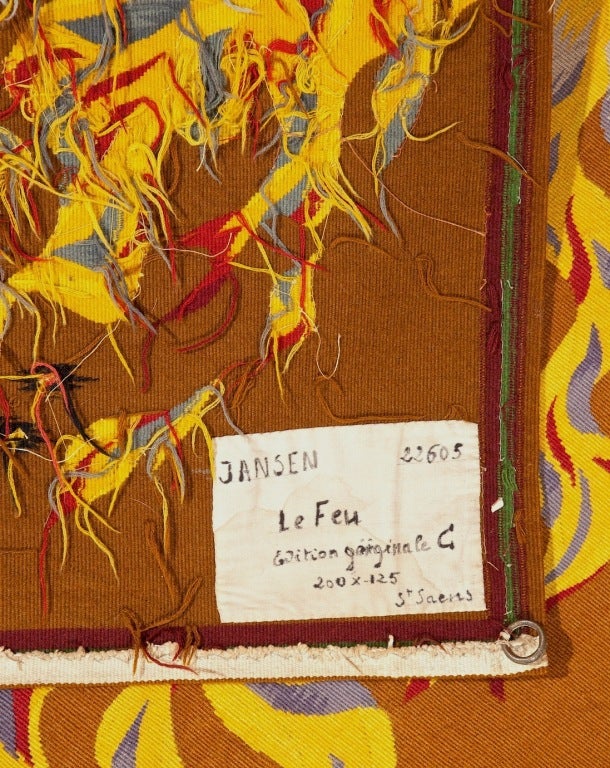 Marc Saint Saens Art Deco Tapestry In Good Condition In New York, NY