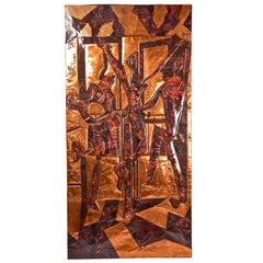 Picasso Copper Wall Sculpture of "Les Trois Danseuses"