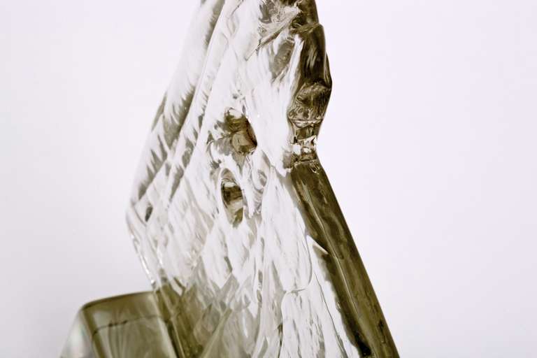1960's Luciano Gaspari Murano Glass Sculpture In Good Condition In New York, NY