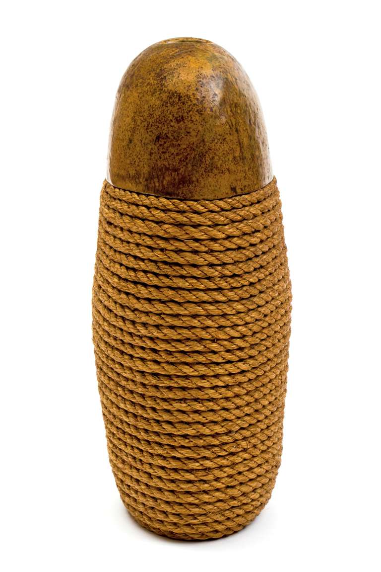 Ceramic and Rope Stoneware Vase by Schneider 1