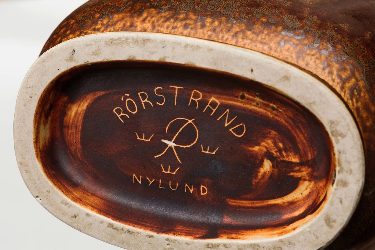 Glazed Rare Gunnar Nylund for Rorstrand Deco Vase