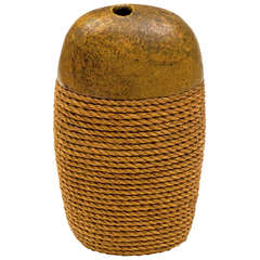Ceramic and Rope Stoneware Vase by Schneider