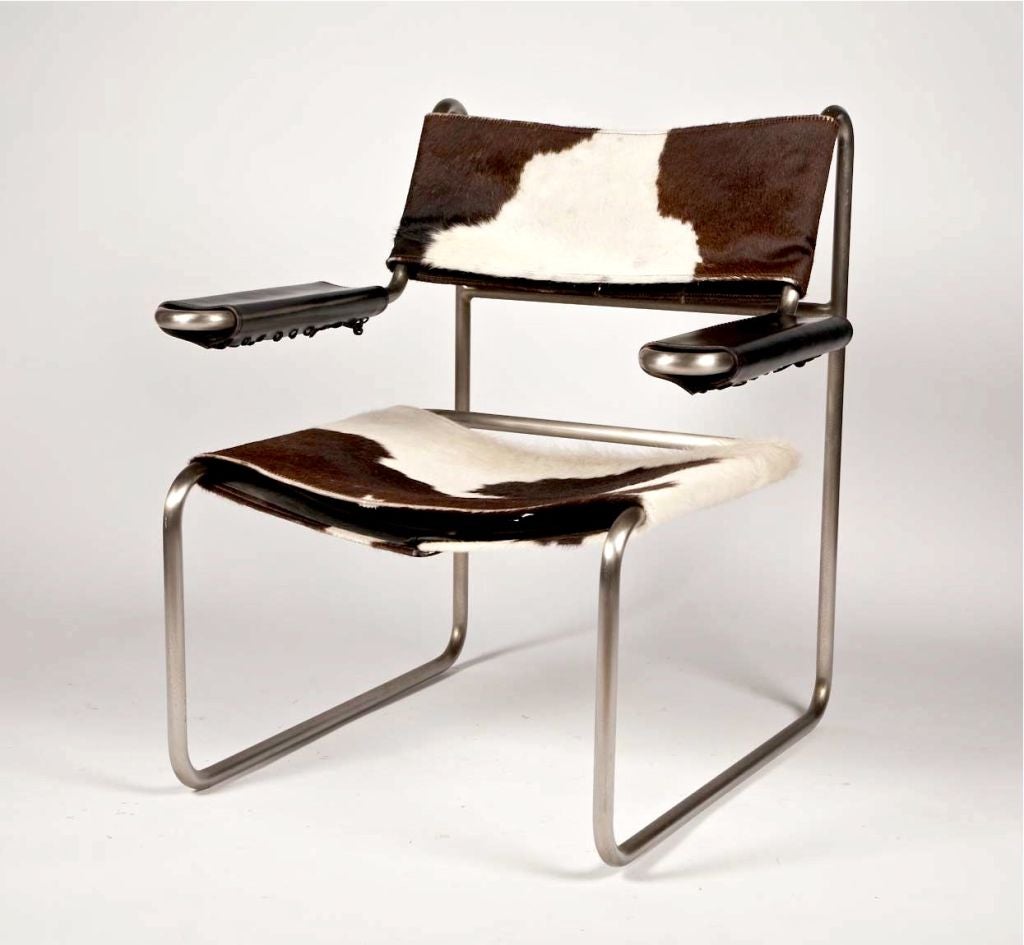 Pair of Bauhaus Modernist StyleTubular Chairs  In Good Condition For Sale In New York, NY