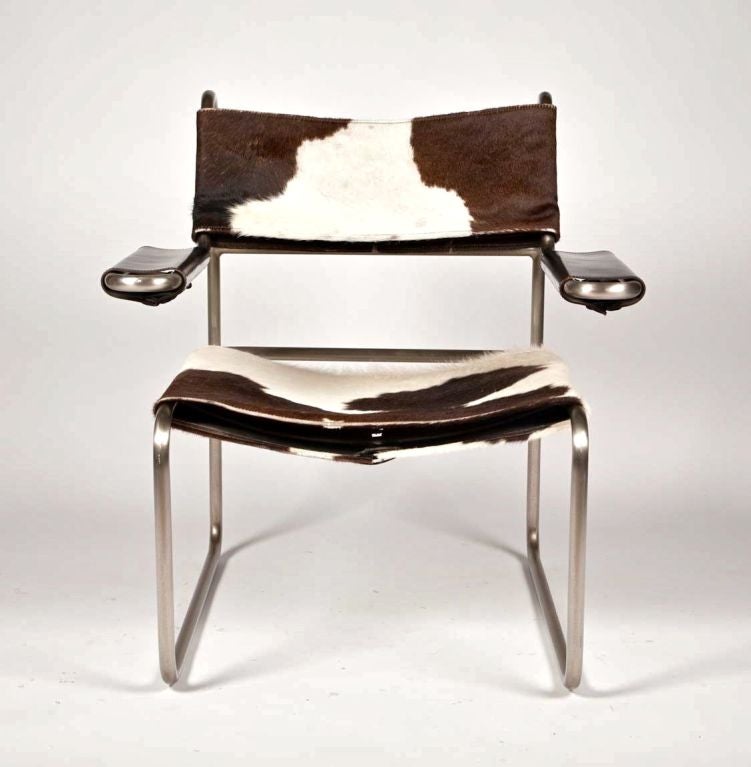 20ième siècle Paire de chaises tubulaires de style moderniste Bauhaus en vente
