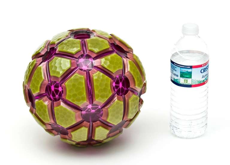 Sculptural Fractal Orbs Glass Vase 2