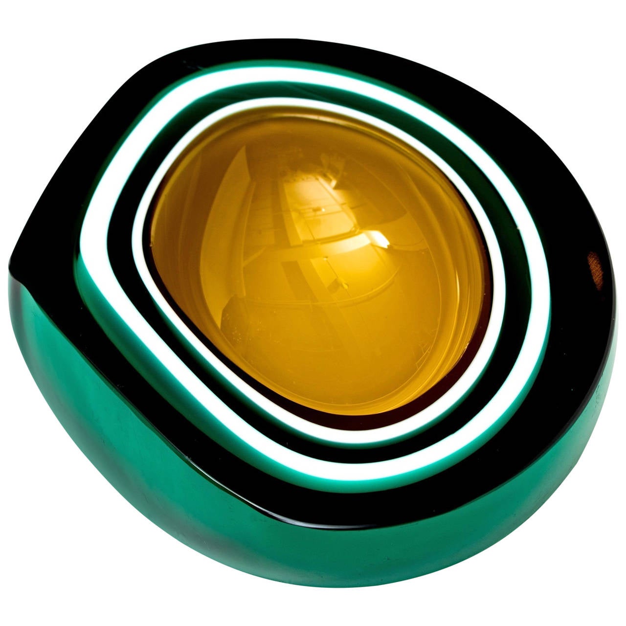 Green Geode Murano Bowl at 1stDibs | murano geode bowl, murano geode