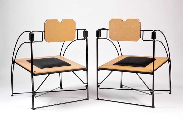 French Prototype Reversible Chairs In Good Condition In New York, NY