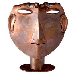 Copper Sculpture of a Boy