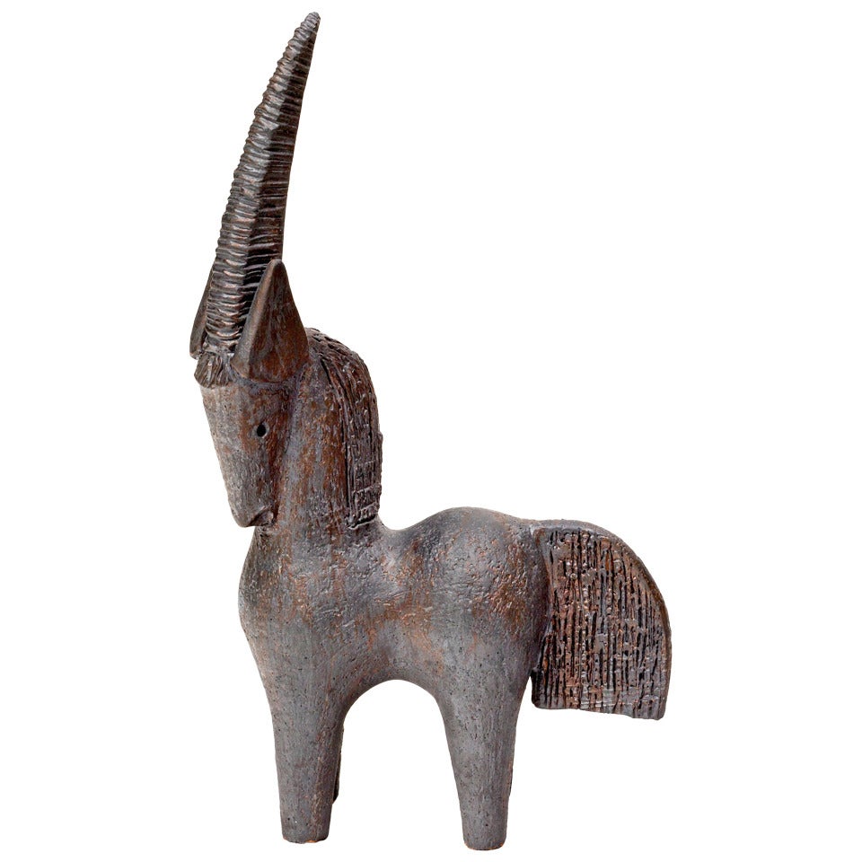 Sculpture fantaisiste en céramique de Dominique Pouchain