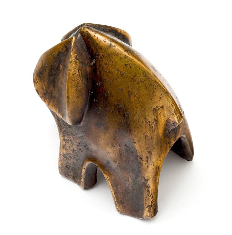 Abstract Bronze Elephant Sculpture 1