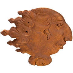 Architectural Terracotta Face Sculpture