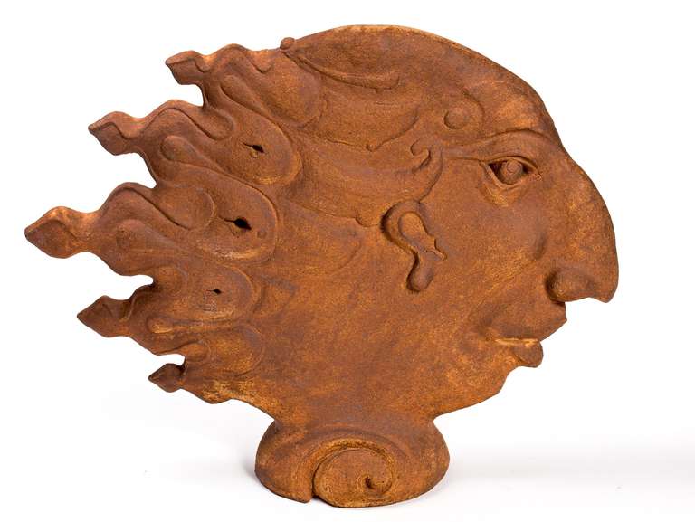 Architectural Terracotta Face Sculpture