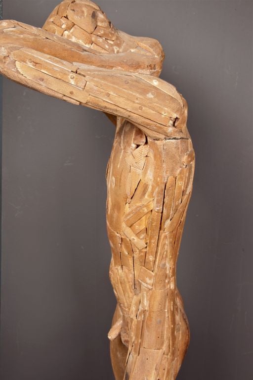 Figural Wood Sculpture by Matteson In Good Condition In New York, NY