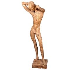 Figural Wood Sculpture by Matteson