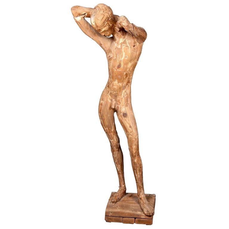Figural Wood Sculpture by Matteson