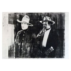 Cowboy Pop Art Monoprints