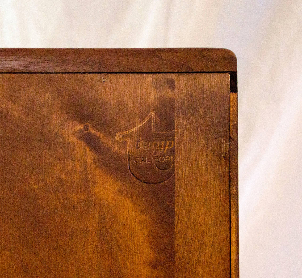 Mid Century Walnut Low Record Cabinet 3