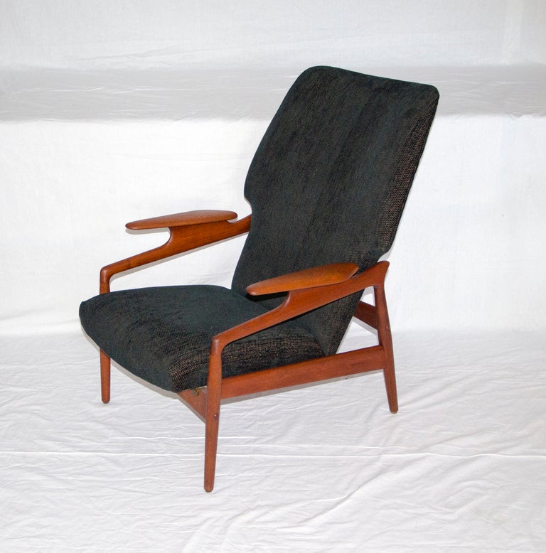Mid-20th Century Danish Teak Reclining Chair