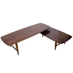 Mid Century Walnut Coffee Table - Expandable