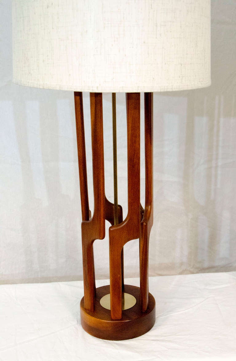 American Pair of Large Mid Century Lamps - Modeline Style