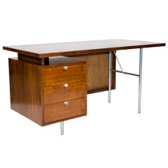 Mid Century Walnut Desk George Nelson