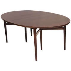 Danish Rosewood Oval Dining Table - Arne Vodder