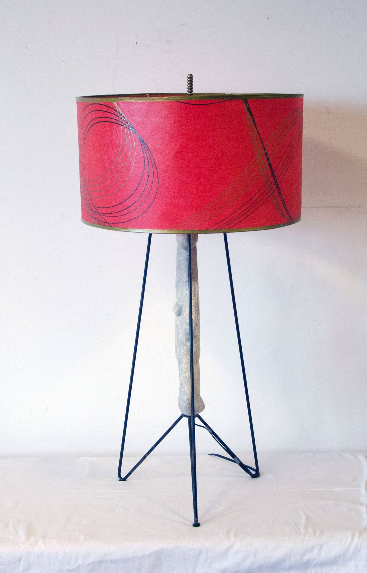 Mid-Century Modern Stylized Table Lamp by Frederick Weinberg