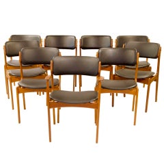 Danish Dining Chairs - Erik Buck - 8 Available
