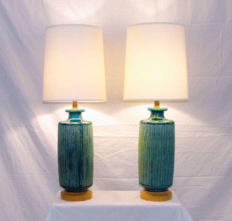 Mid-Century Modern Mid Century Pair of Lamps - Large