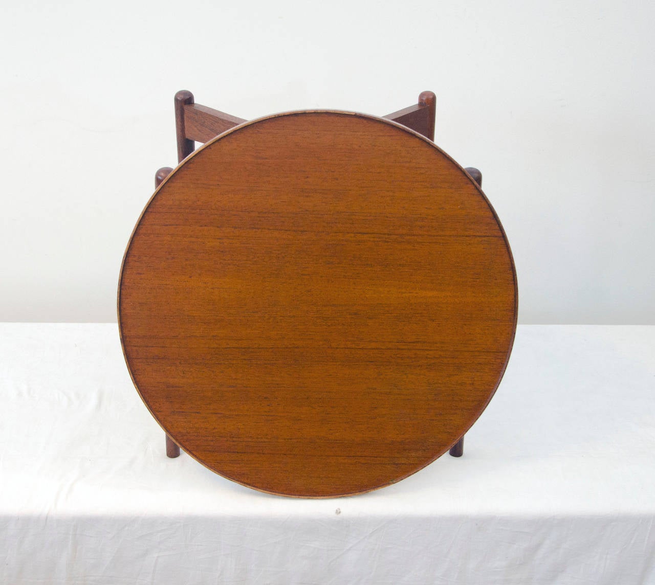 Small Round Teak Accent Table at 1stDibs round accent table
