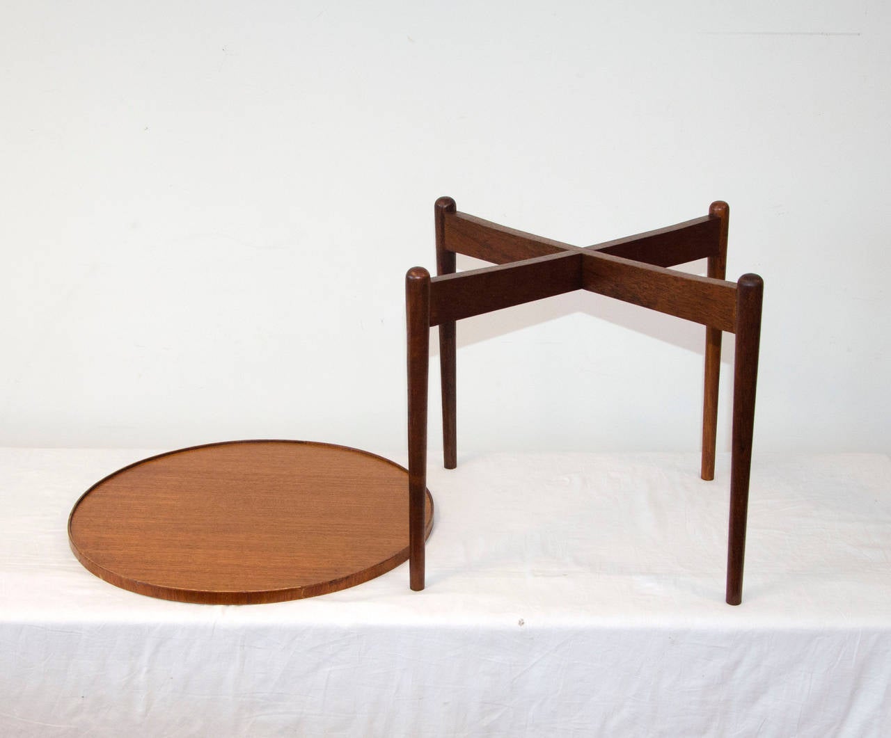 Small Round Teak Accent Table at 1stDibs round accent table