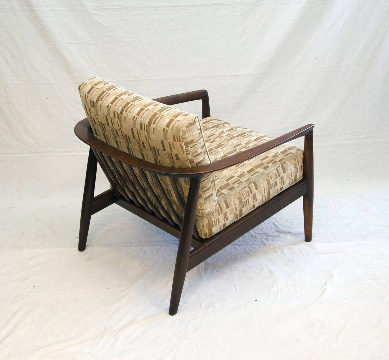 20th Century Mid-Century DUX Walnut Lounge Chair by Folke Ohlsson